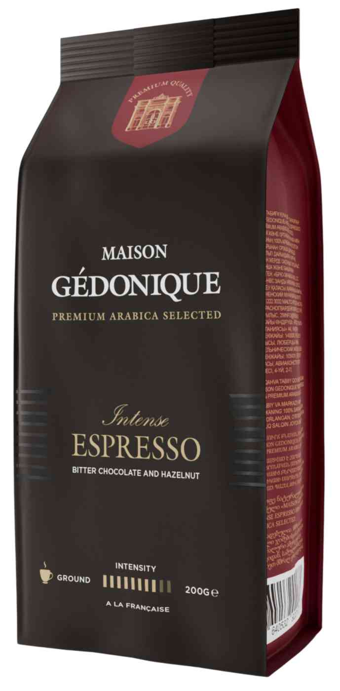 Кофе молотый  Maison Gedonique Intense Espresso средняя обжарка