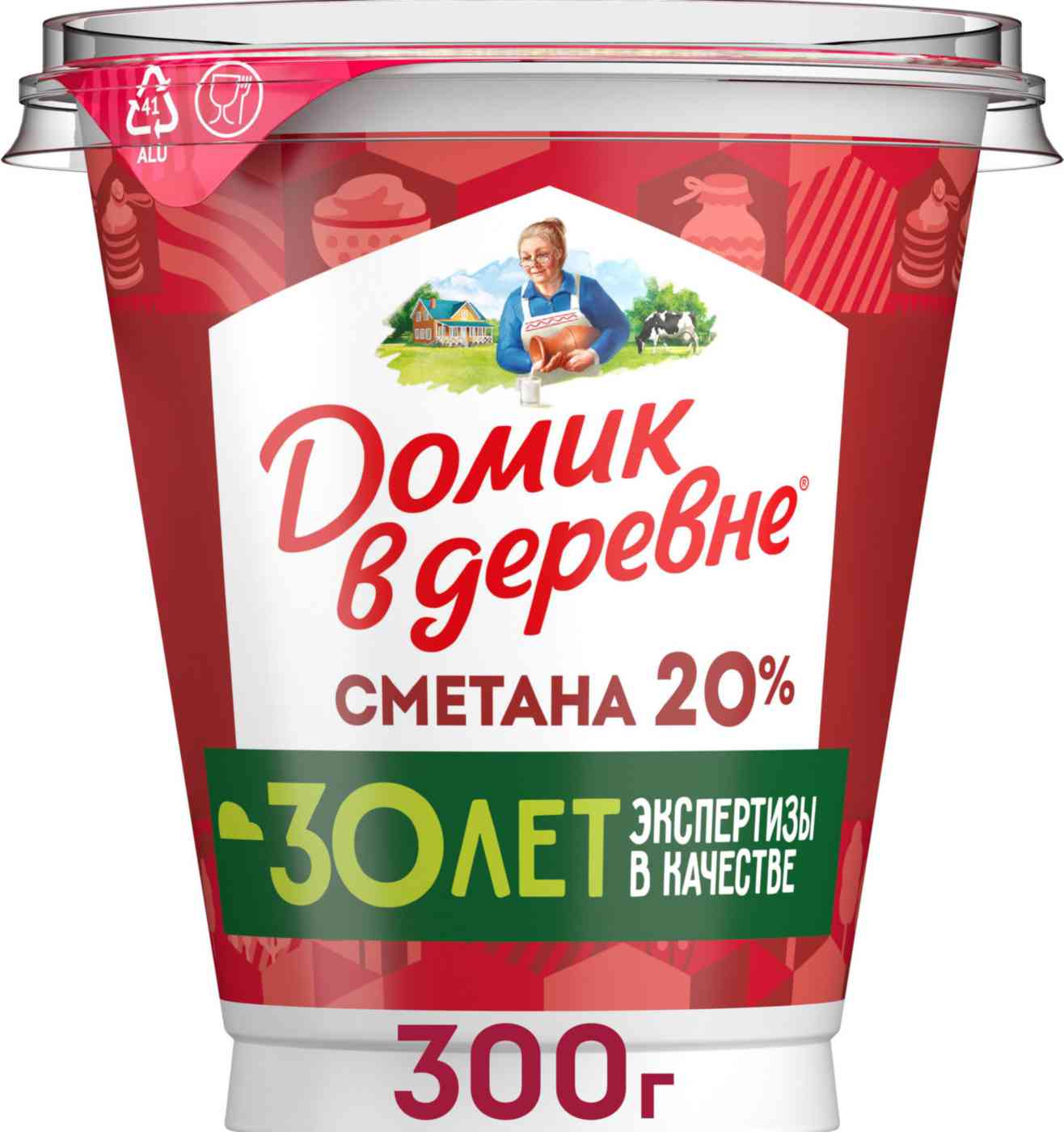 Сметана Домик в деревне 20%