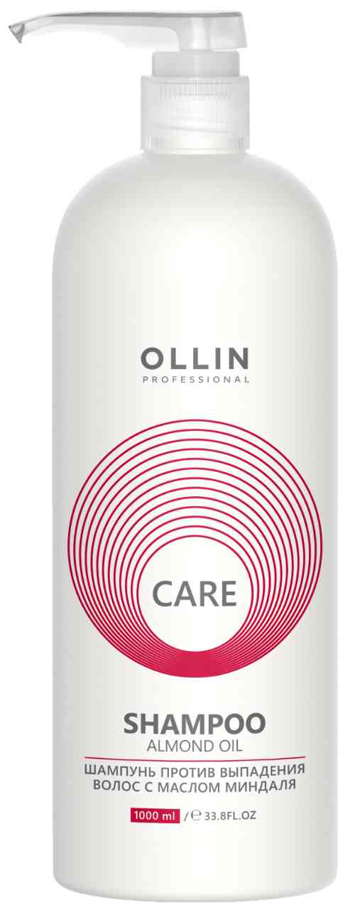 Шампунь против выпадения волос Ollin Care с маслом миндаля