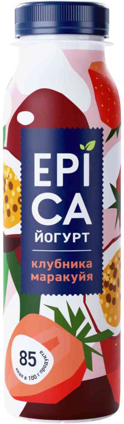 Йогурт питьевой Epica Клубника-маракуйя 2,5%