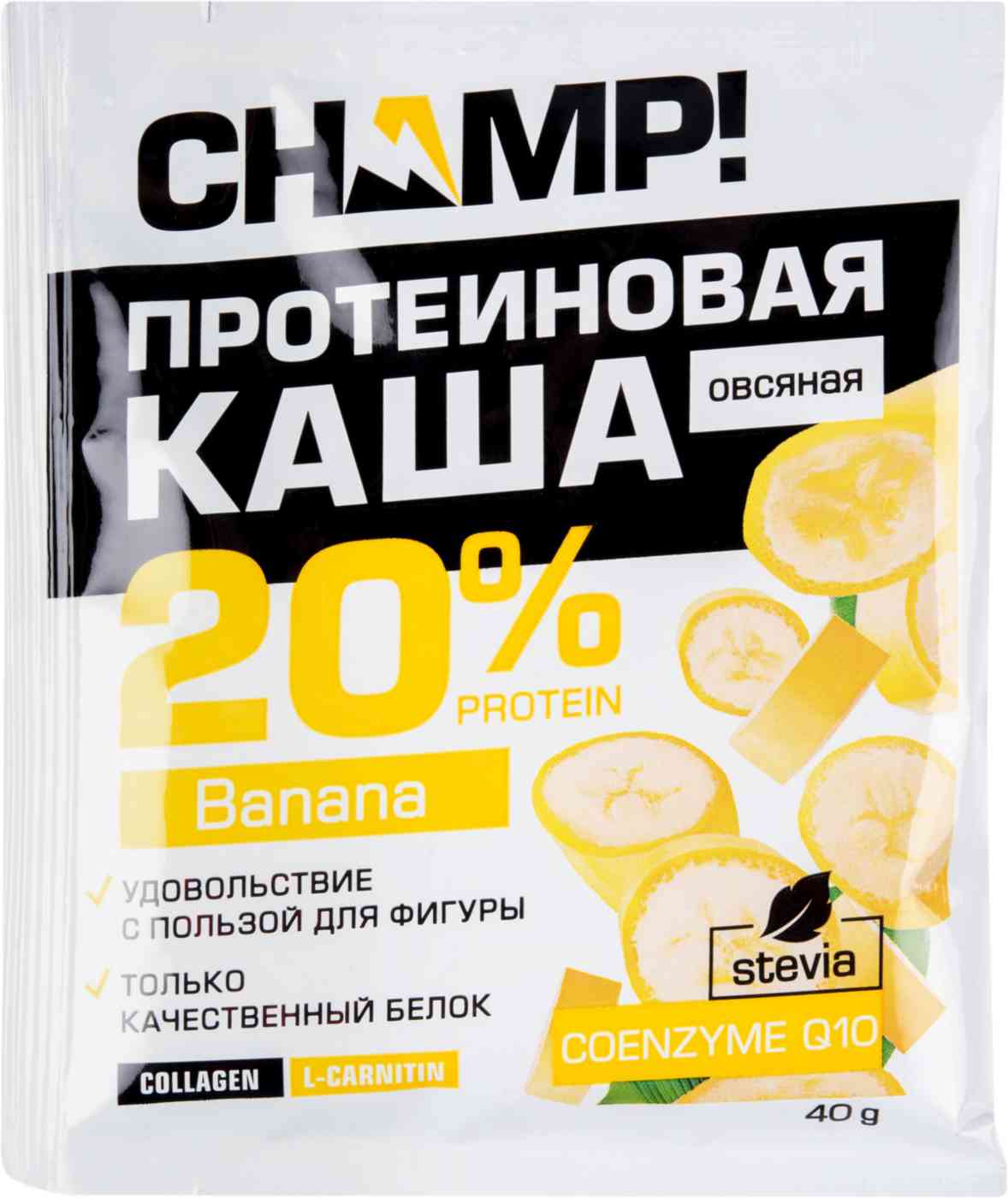 Каша овсяная протеиновая Champ! банан