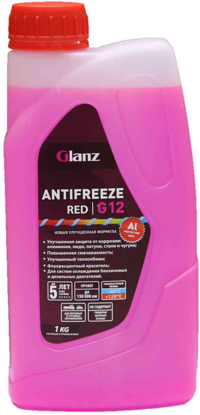 Антифриз красный Glanz G12