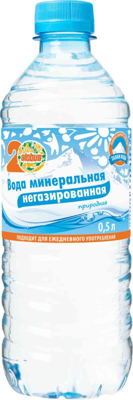 Вода негазированная Глобус минеральная природная