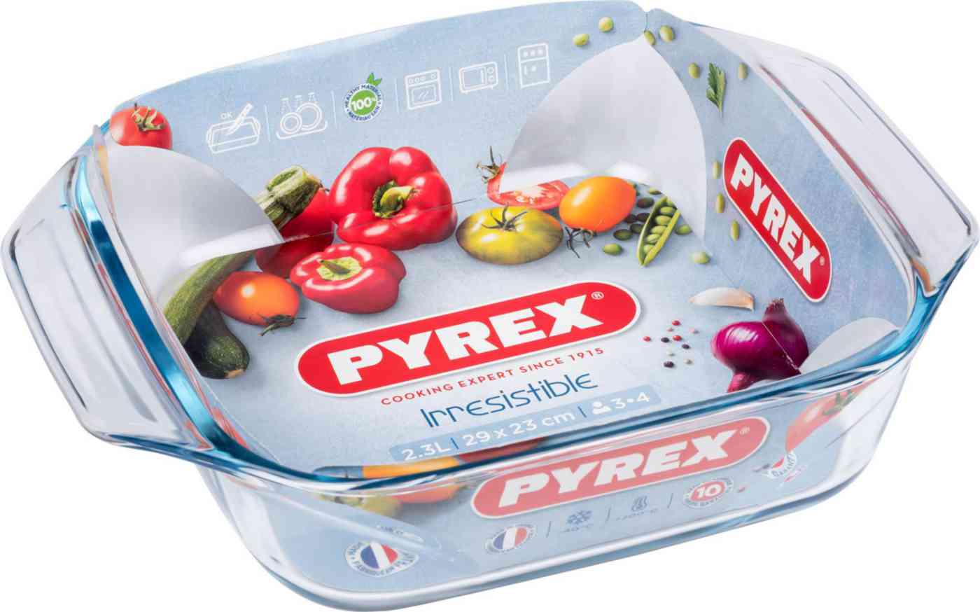 Блюдо для духовки стеклянное Pyrex Irresistible квадратное 2,3 л