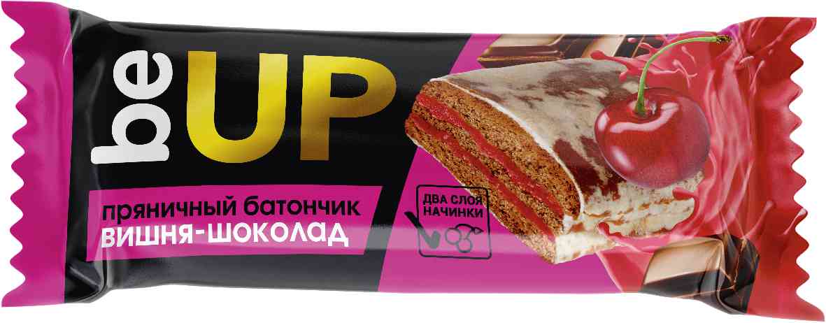 Батончик пряничный Be Up Вишня-шоколад