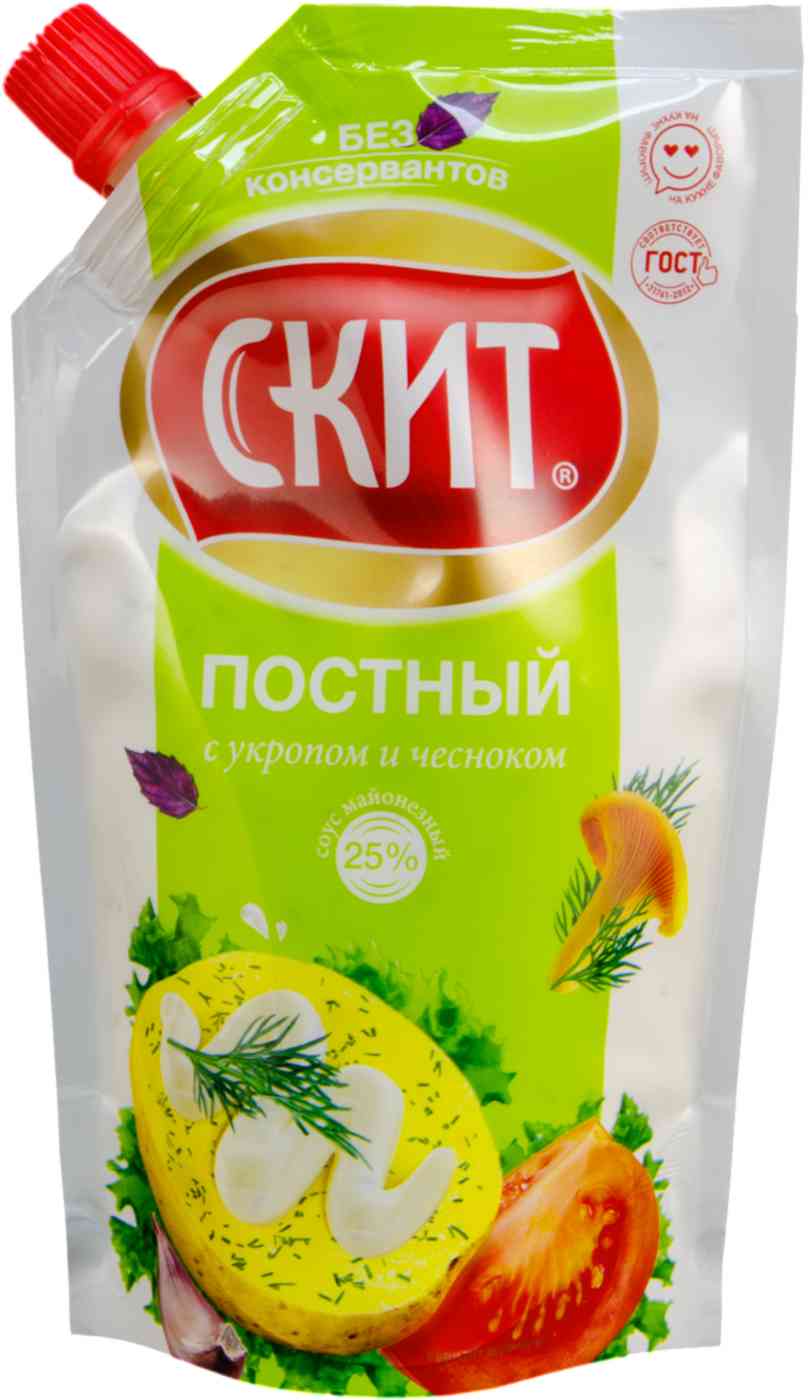 Соус постный Скит с укропом и чесноком 25%