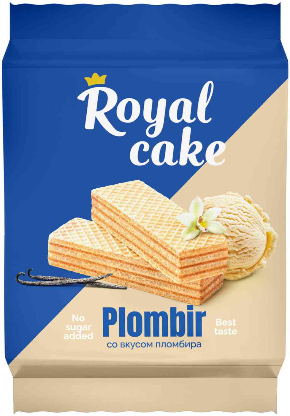 Вафли на сорбите Royal Cake Пломбир