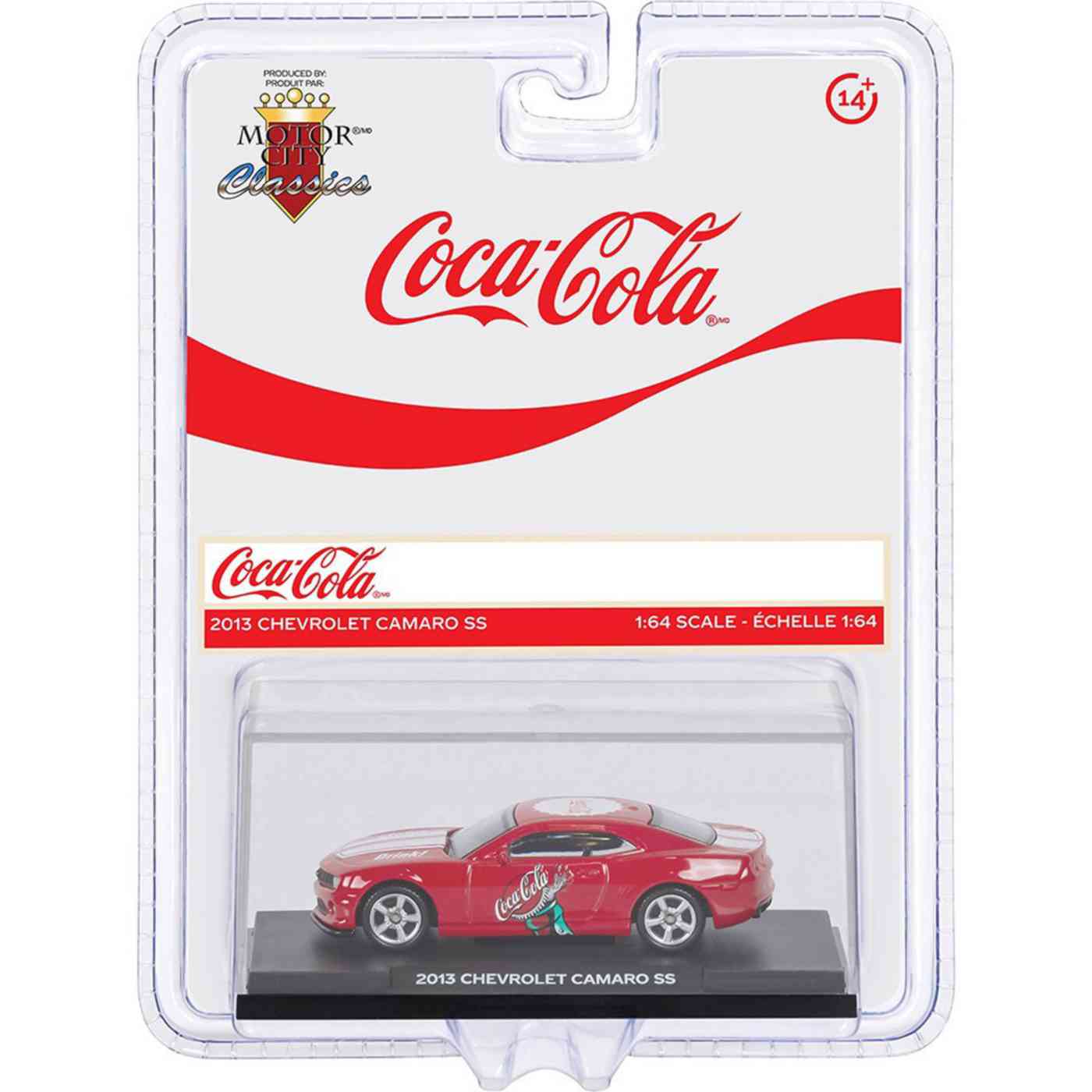 Машинка коллекционная Motor City Coca-Cola 450029 2013 Chevrolet Camaro SS 1:64 Гипермаркет «Глобус» ИМ