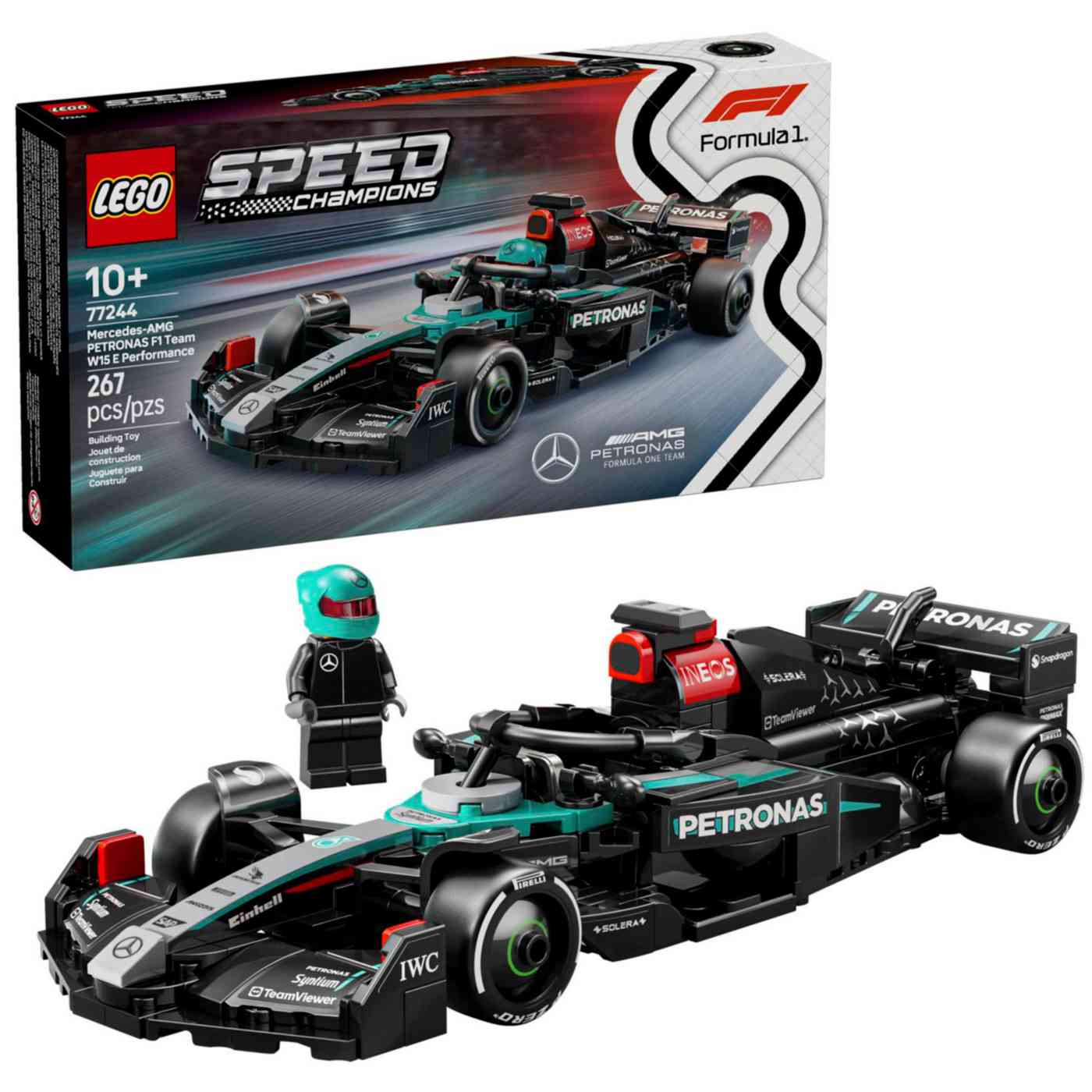 Конструктор LEGO Speed Champions 77244 Формула-1 Mercedes-AMG F1 W15 10+