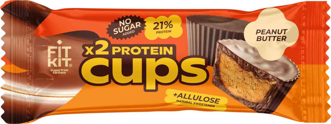 Десерт протеиновый Fit Kit Cups арахисовая паста
