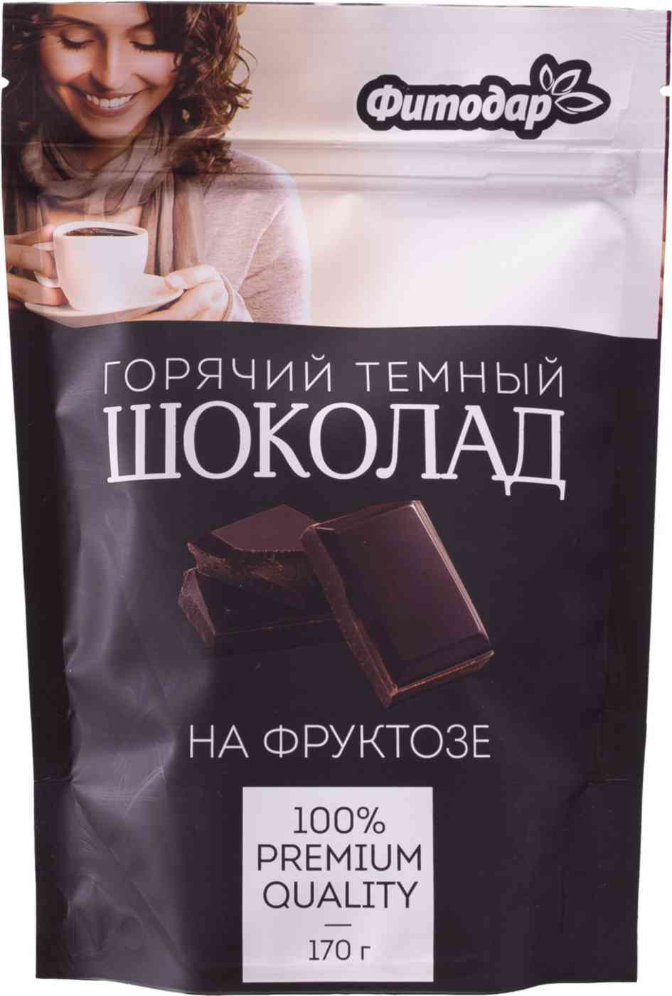 Горячий шоколад тёмный Фитодар на фруктозе