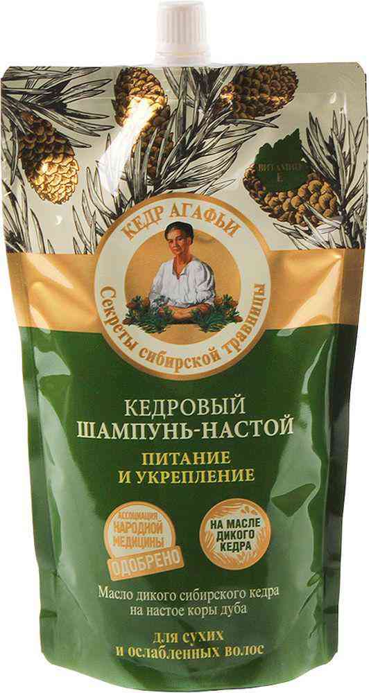Шампунь для сухих и ослабленных волос Рецепты бабушки Агафьи питание и укрепление