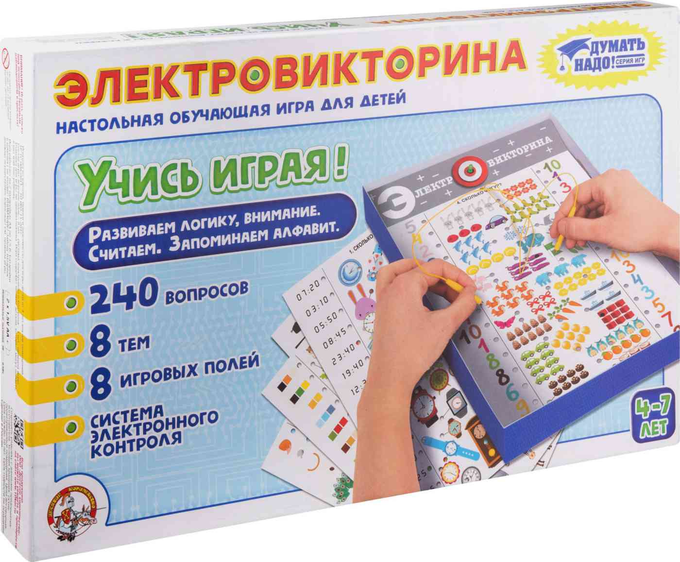 Настольная игра для детей Десятое королевство Электровикторина Учись играя!