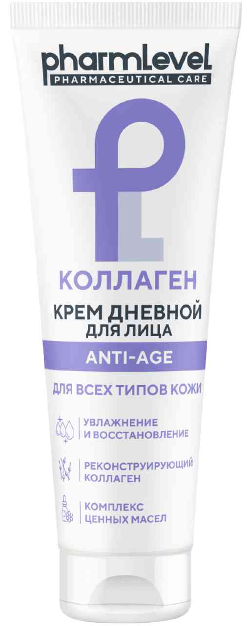 Крем для лица дневной Pharmlevel Anti-age Коллаген для всех типов кожи
