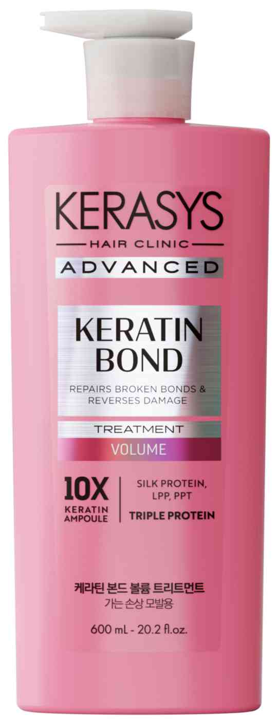 Бальзам для ослабленных, тонких волос KeraSys Advanced Keratin Bond Объем