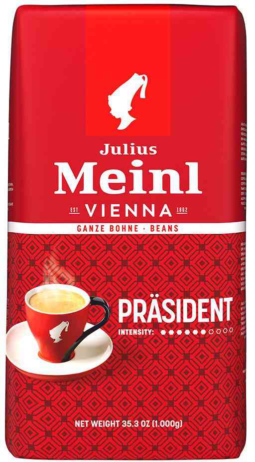 Кофе в зернах Julius Meinl Президент Классическая Коллекция