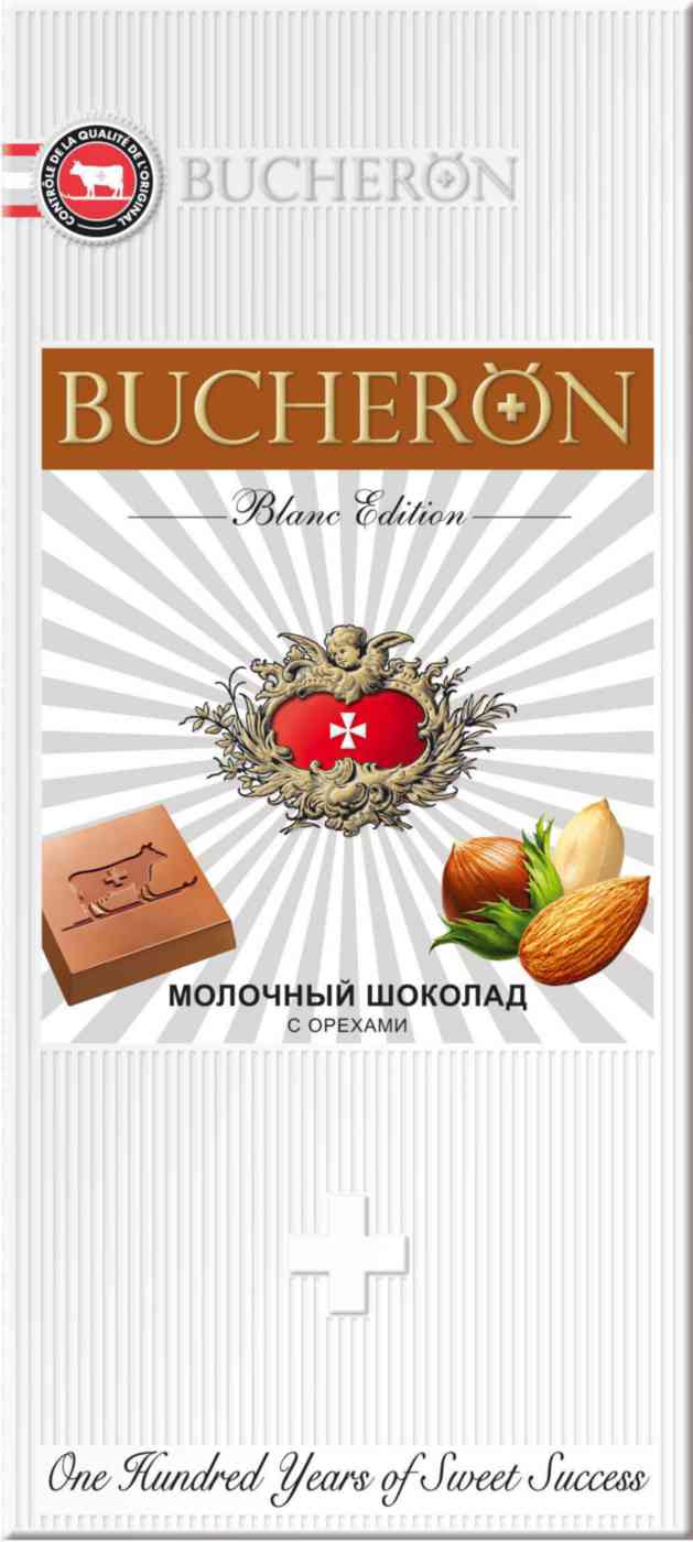 Шоколад молочный Bucheron Blanc Edition с орехами