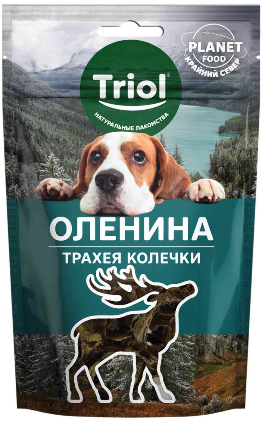 Лакомство для собак Triol Трахея оленя в колечках
