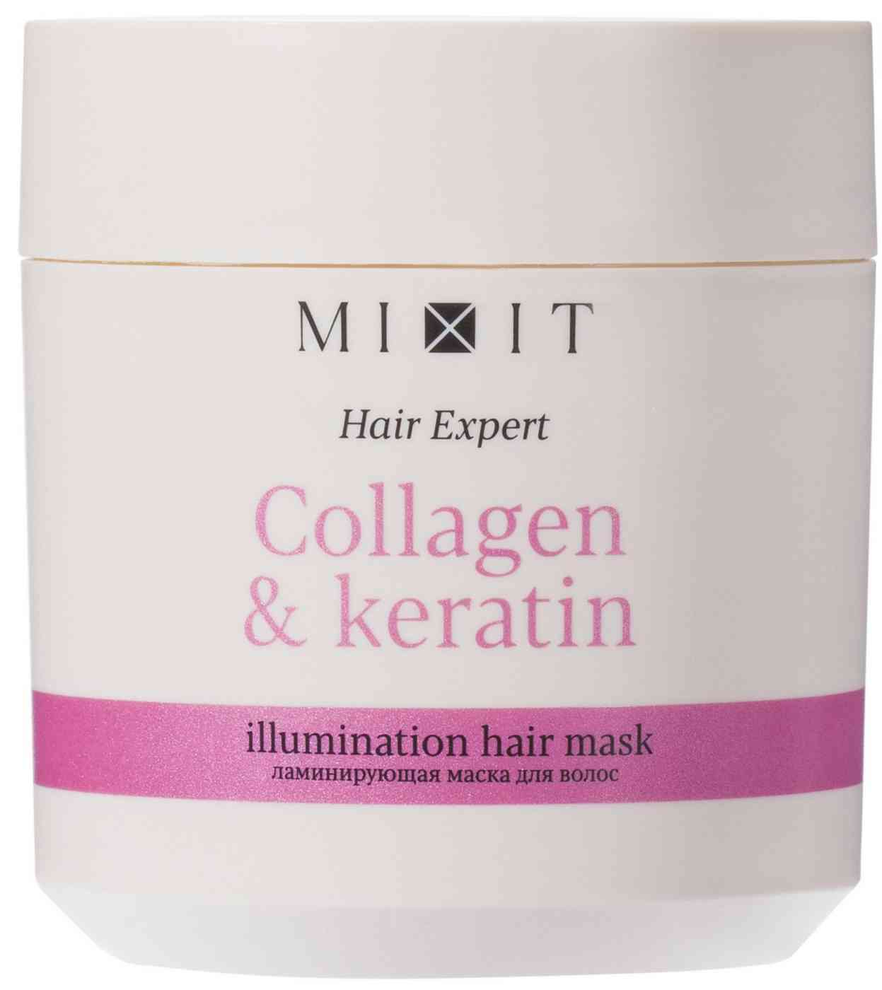 Маска для волос Mixit Hair Expert Collagen & Keratin ламинирующая