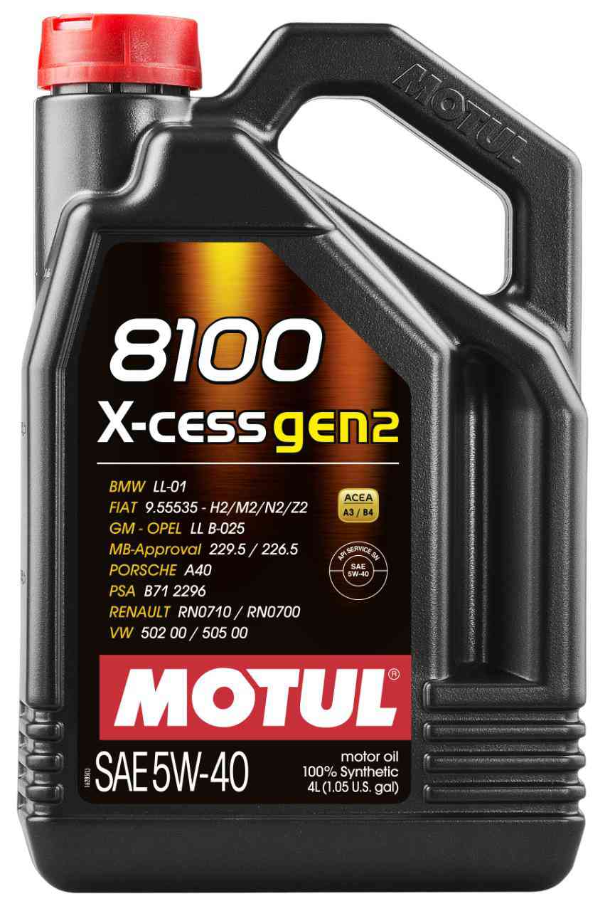 Масло моторное синтетическое Motul 8100 X-cess Gen2 5W-40