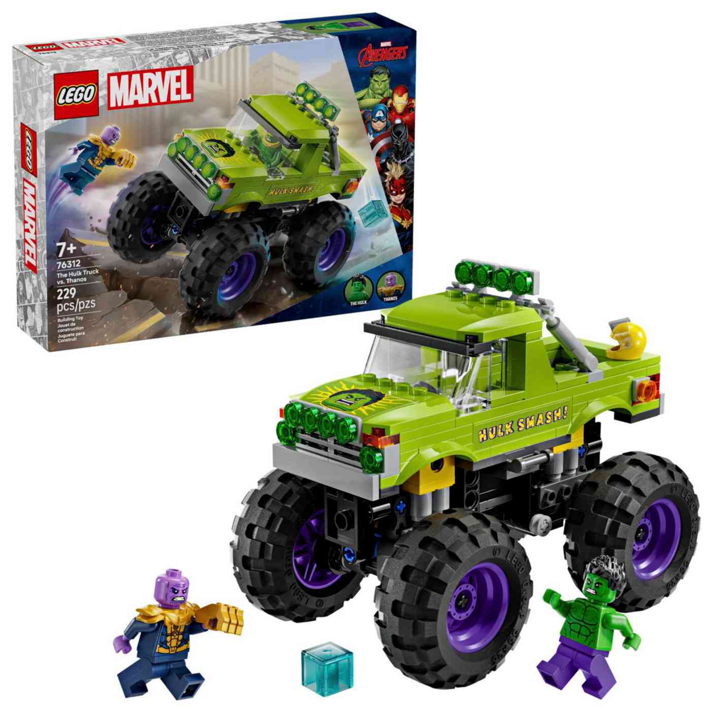 Конструктор LEGO Marvel 76312 Внедорожник Халка против Таноса 7+
