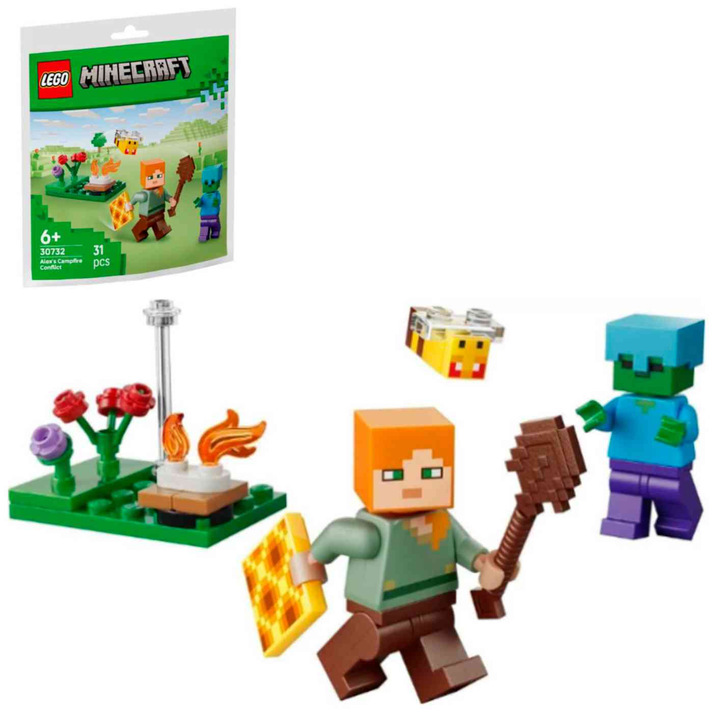 Конструктор LEGO Minecraft 30732 Алекс: конфликт у костра 6+