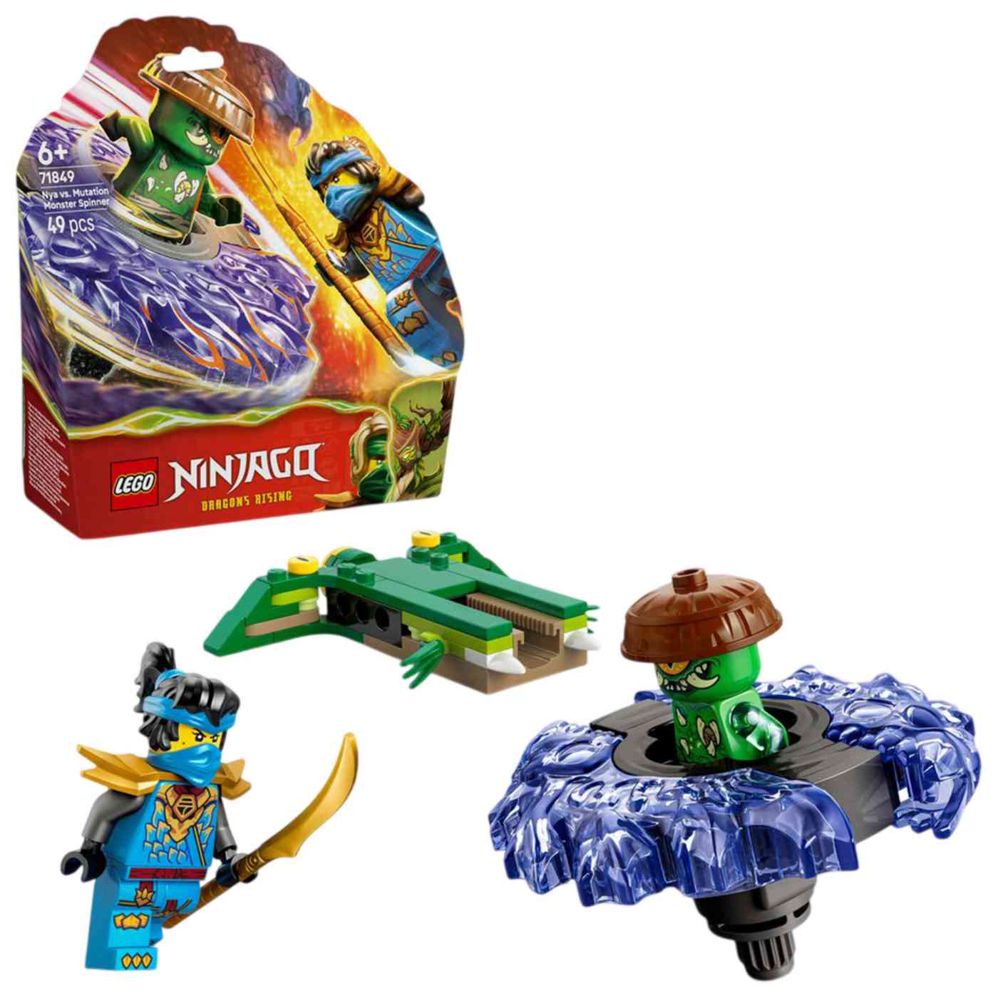 Конструктор LEGO Ninjago 71849 Ния против Мутационного монстра-спиннера 6+