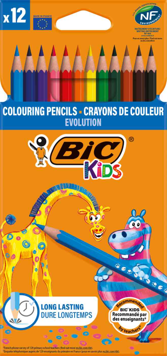 Карандаши цветные шестигранные Bic Kids evolution