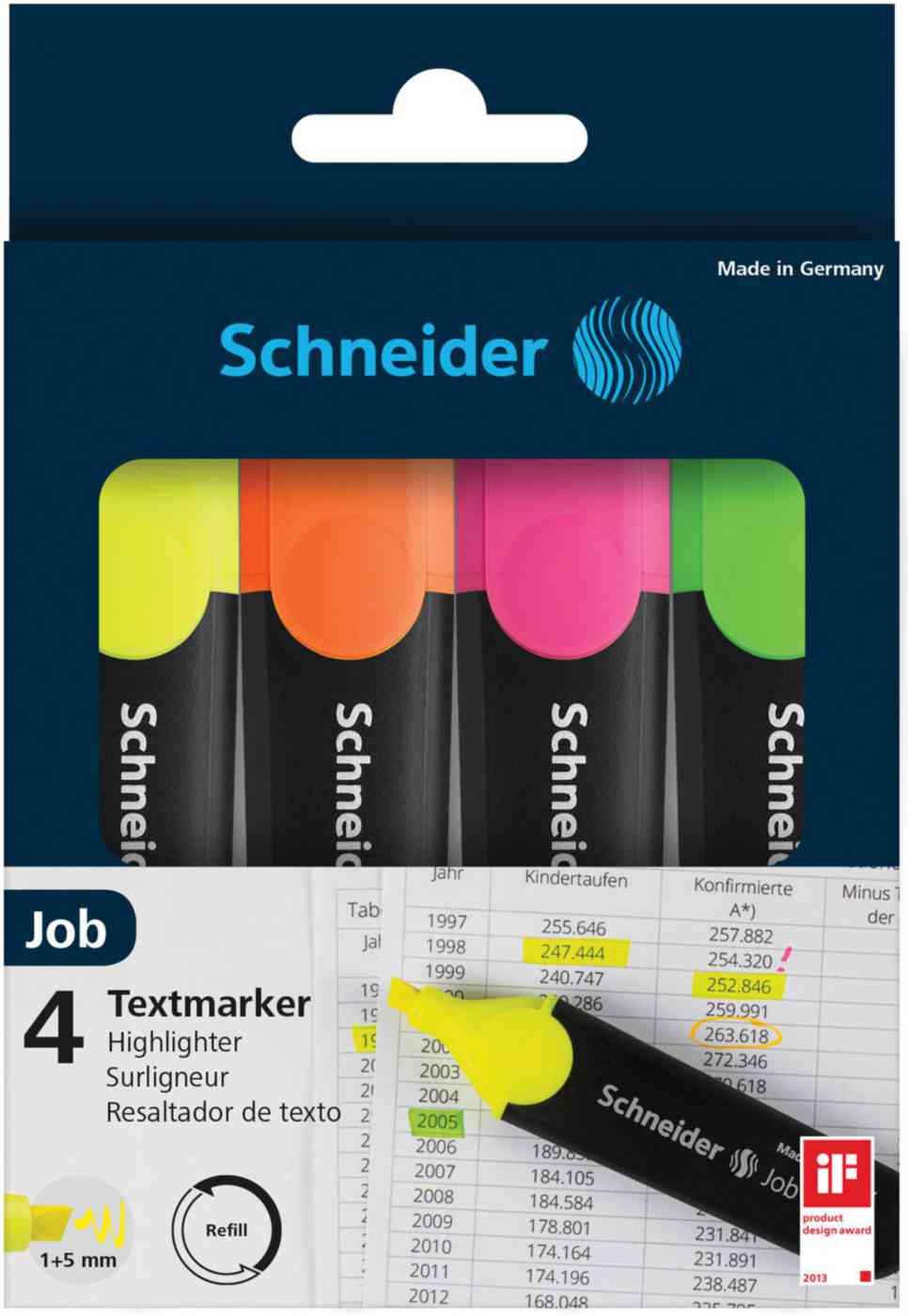 Набор текстовыделителей Schneider Job