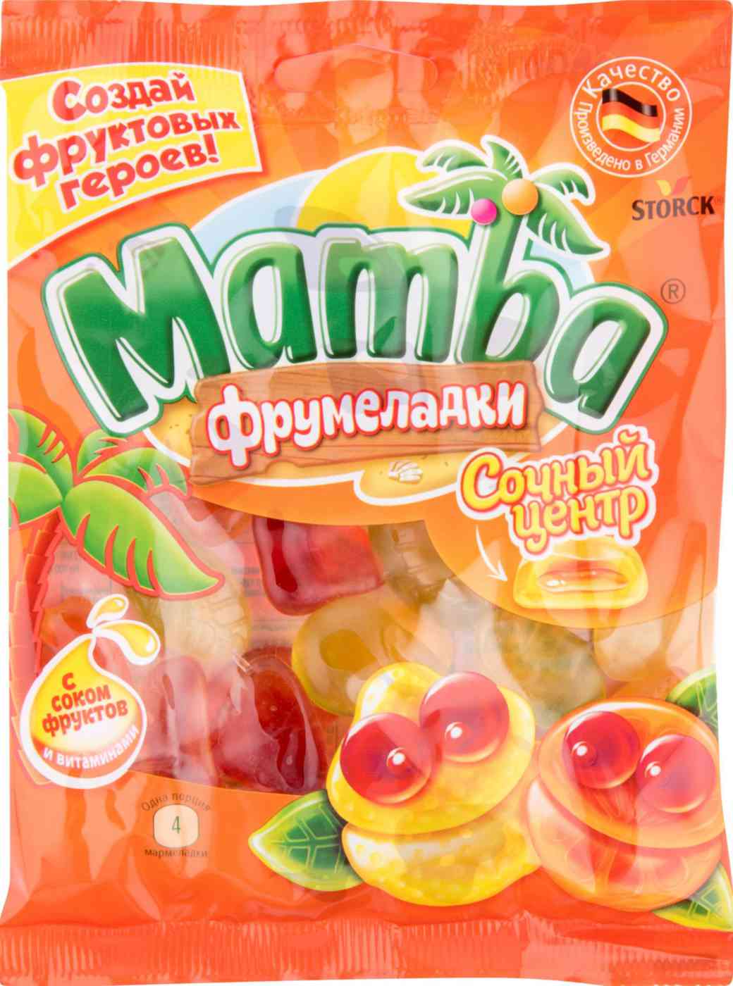 Мармелад жевательный Mamba Сочный центр