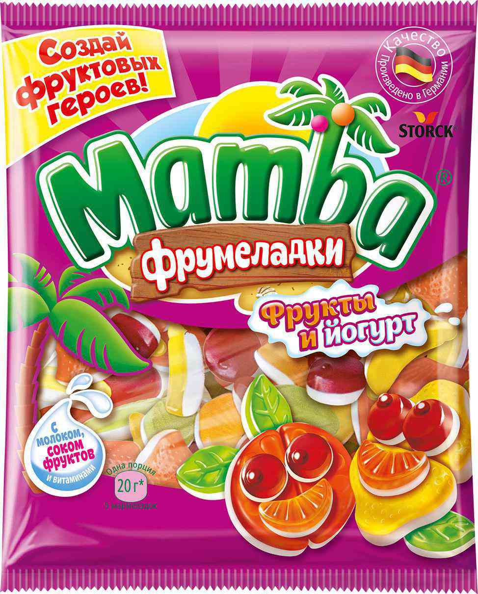 Мармелад Фрумеладки Mamba Фрукты и йогурт