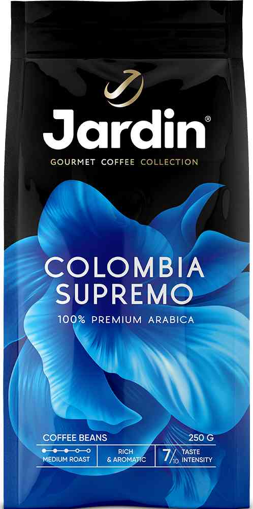 Кофе в зёрнах Jardin Colombia Supremo средней обжарка