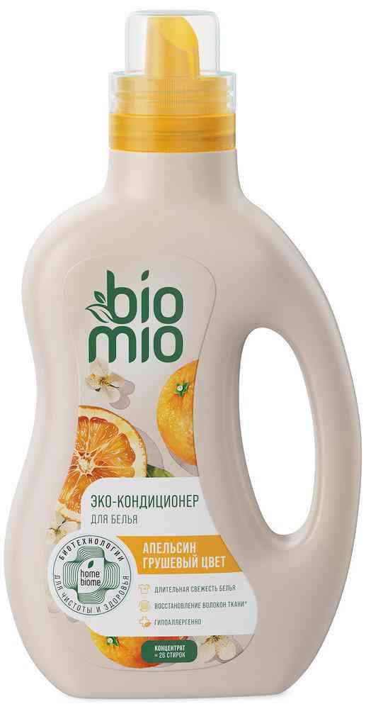 Эко-кондиционер для белья BioMio Апельсин и грушевый цвет