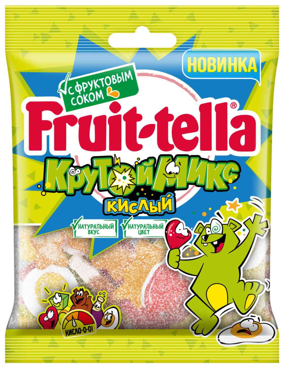 Мармелад жевательный Fruit-tella Крутой микс кислый