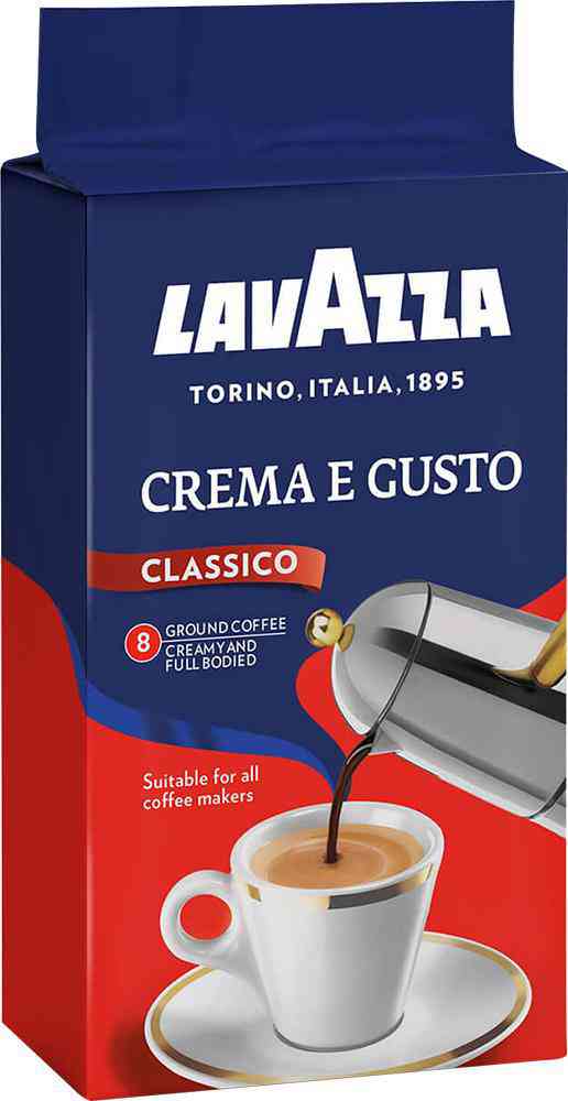 Кофе молотый LavAzza Crema e Gusto Classico в мягкой упаковке