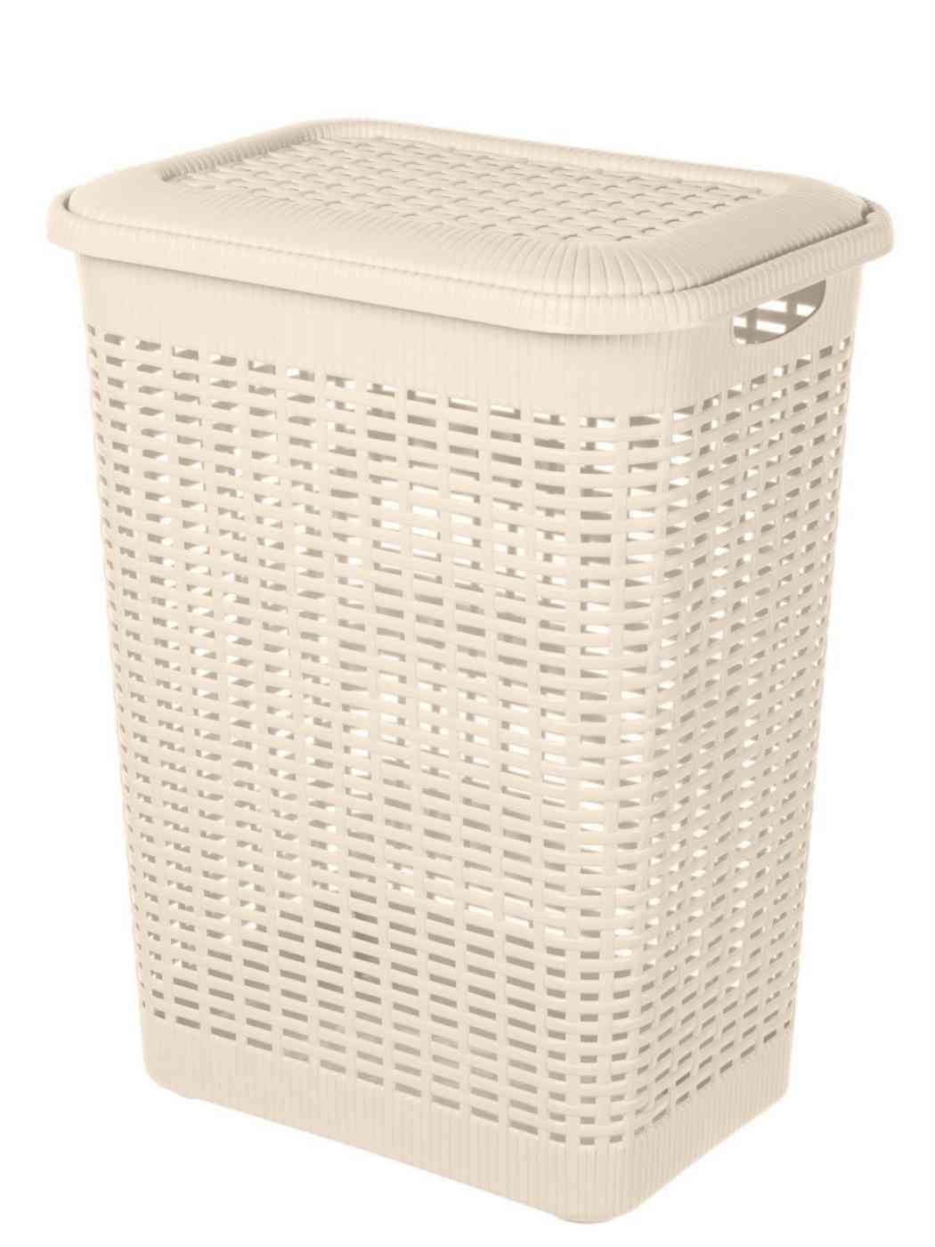Корзина для белья Econova с крышкой 37×26×46,5 см, цвет в ассортименте