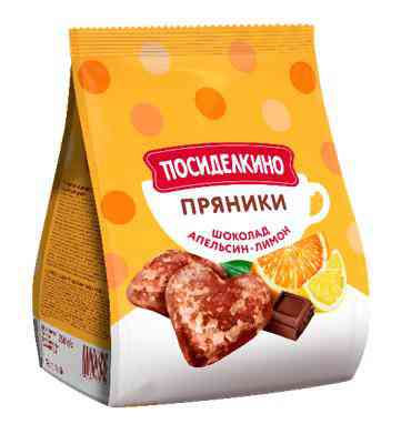 Пряники Посиделкино с шоколадом апельсиновыми и лимонными цукатами