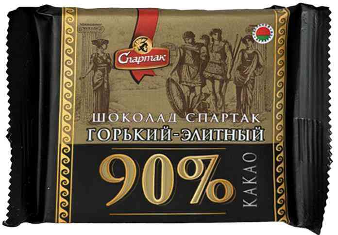 Шоколад горький Спартак элитный 90% какао