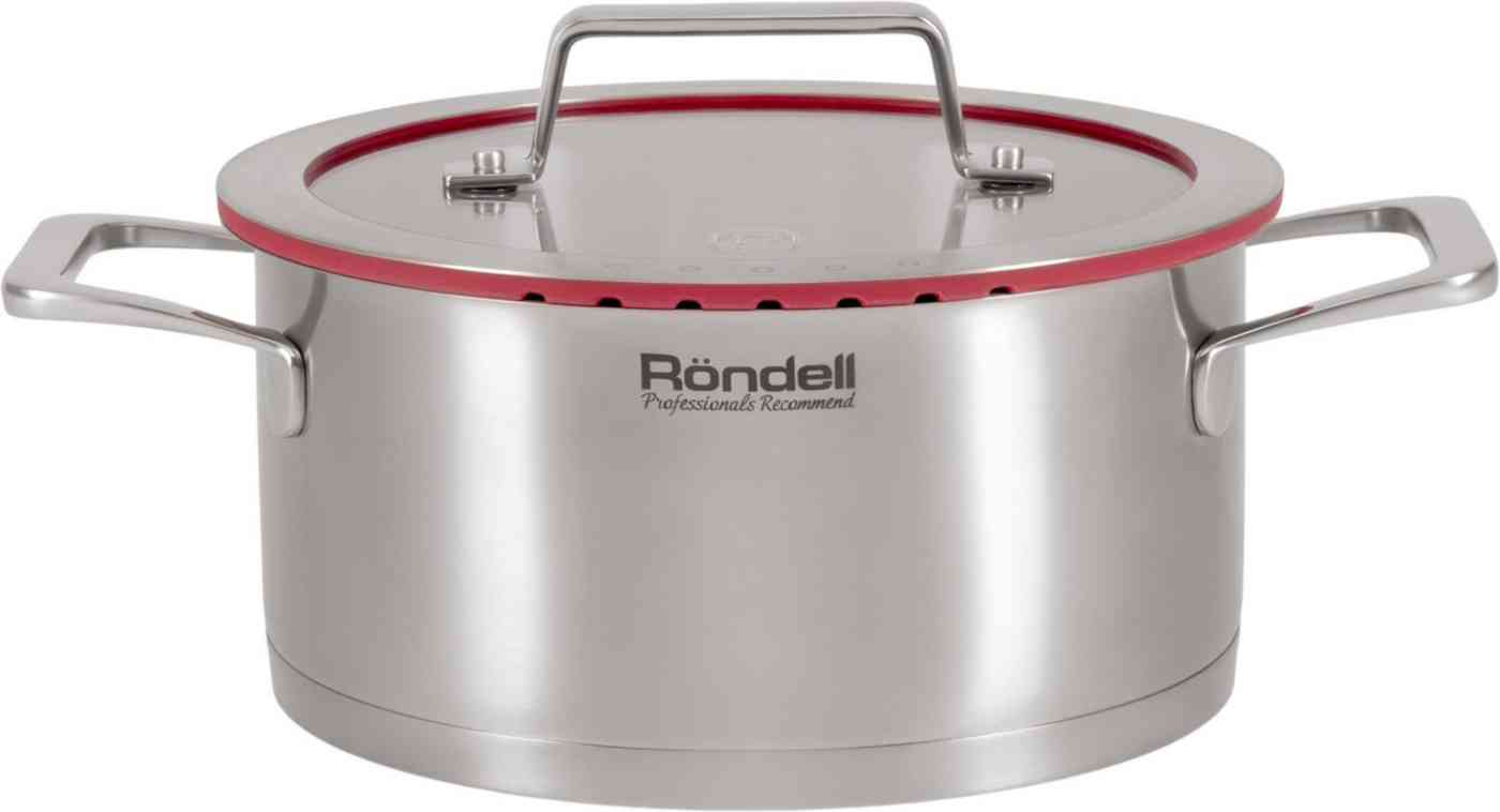 Кастрюля стальная Rondell Garnet 18см