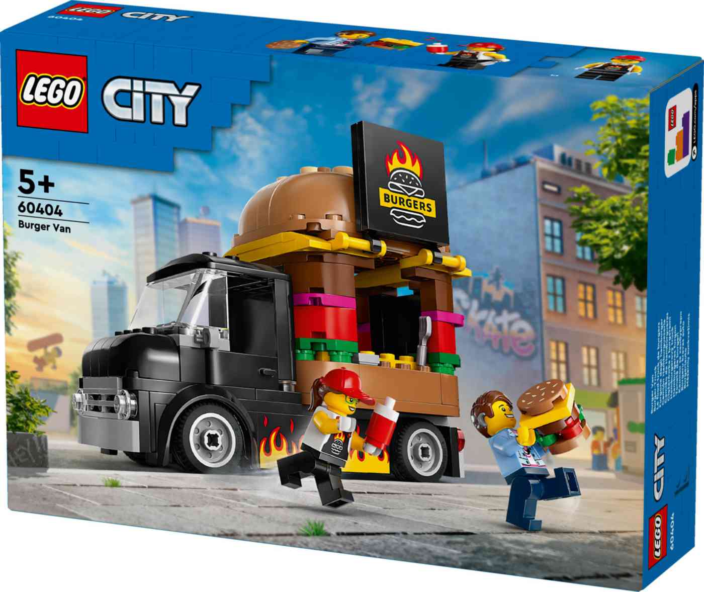 Конструктор LEGO City 60404 Бургерная на колёсах 5+