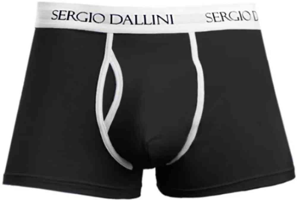 Трусы-боксеры мужские Sergio Dallini Спорт цвет: чёрный/белый