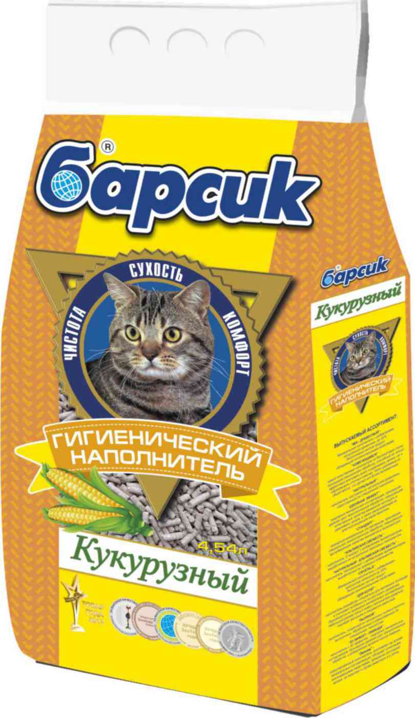 Наполнитель гигиенический Барсик кукурузный