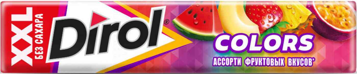 Жевательная резинка Dirol XXL Ассорти фруктовых вкусов