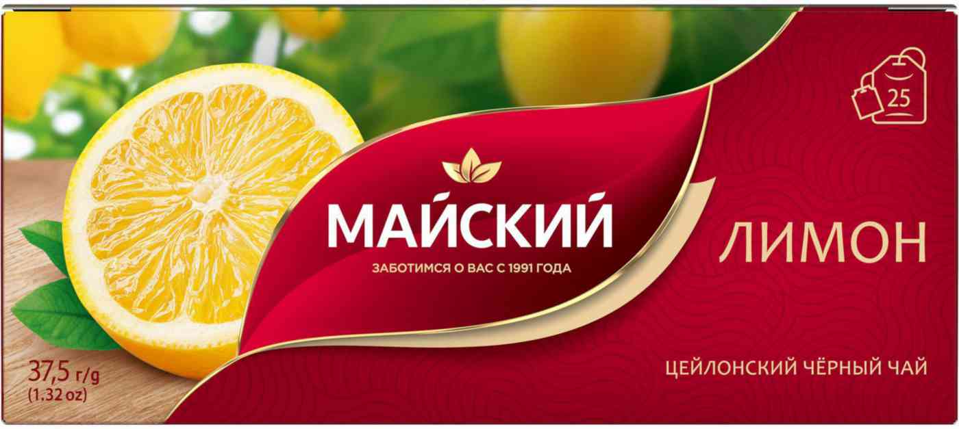 Чай чёрный Майский Лимон