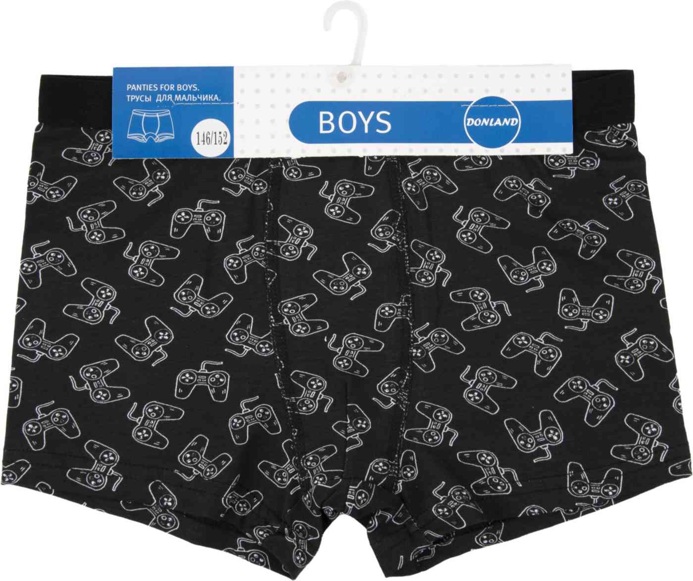 Трусы для мальчика Donland Boys Игры цвет: черный/белый размер: 146-152