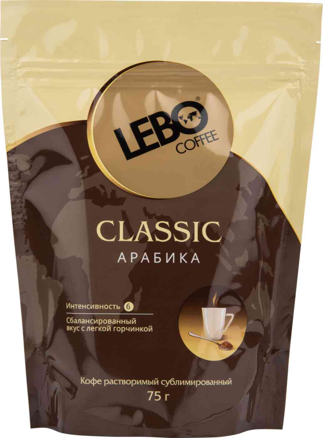 Кофе растворимый Lebo Classic Арабика, сублимированный