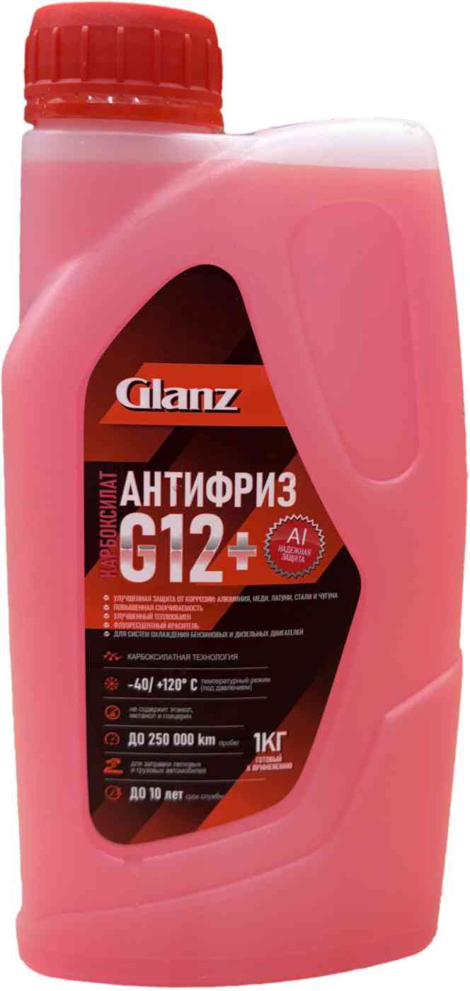 Антифриз красный Glanz Carboxylate G12+