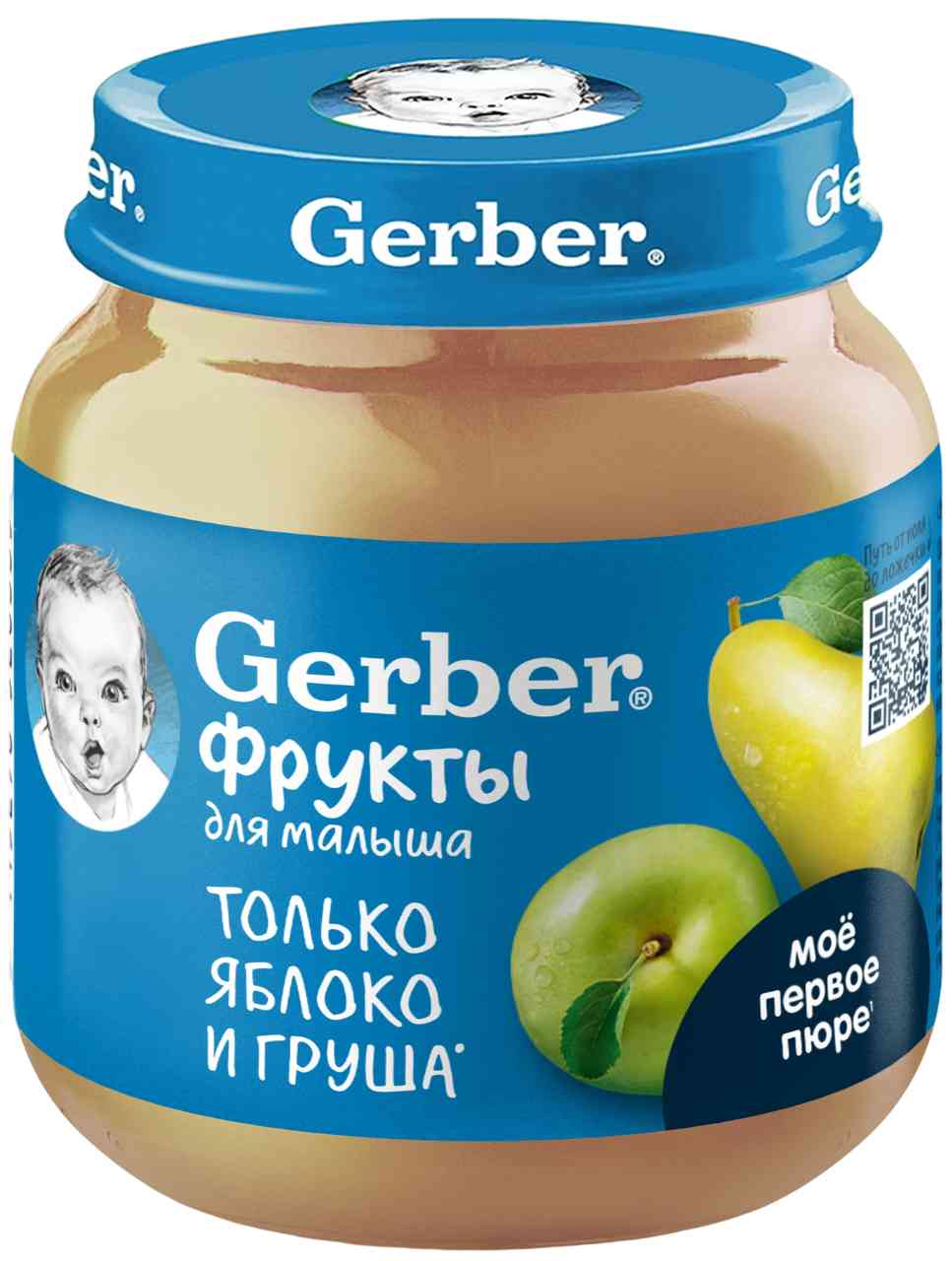 Пюре фруктовое Gerber яблоко-груша с 5 месяцев