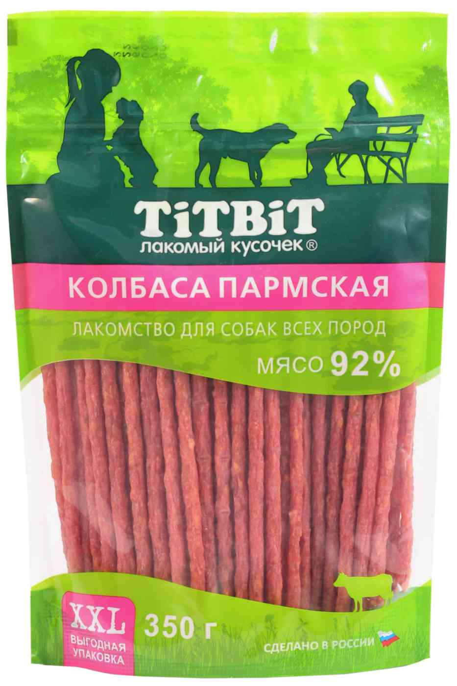 Лакомство для собак всех пород TiTBiT Колбаска пармская XXL