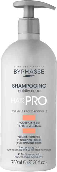Шампунь для сухих и поврежденных волос Byphasse Hair Pro Nutritiv Riche